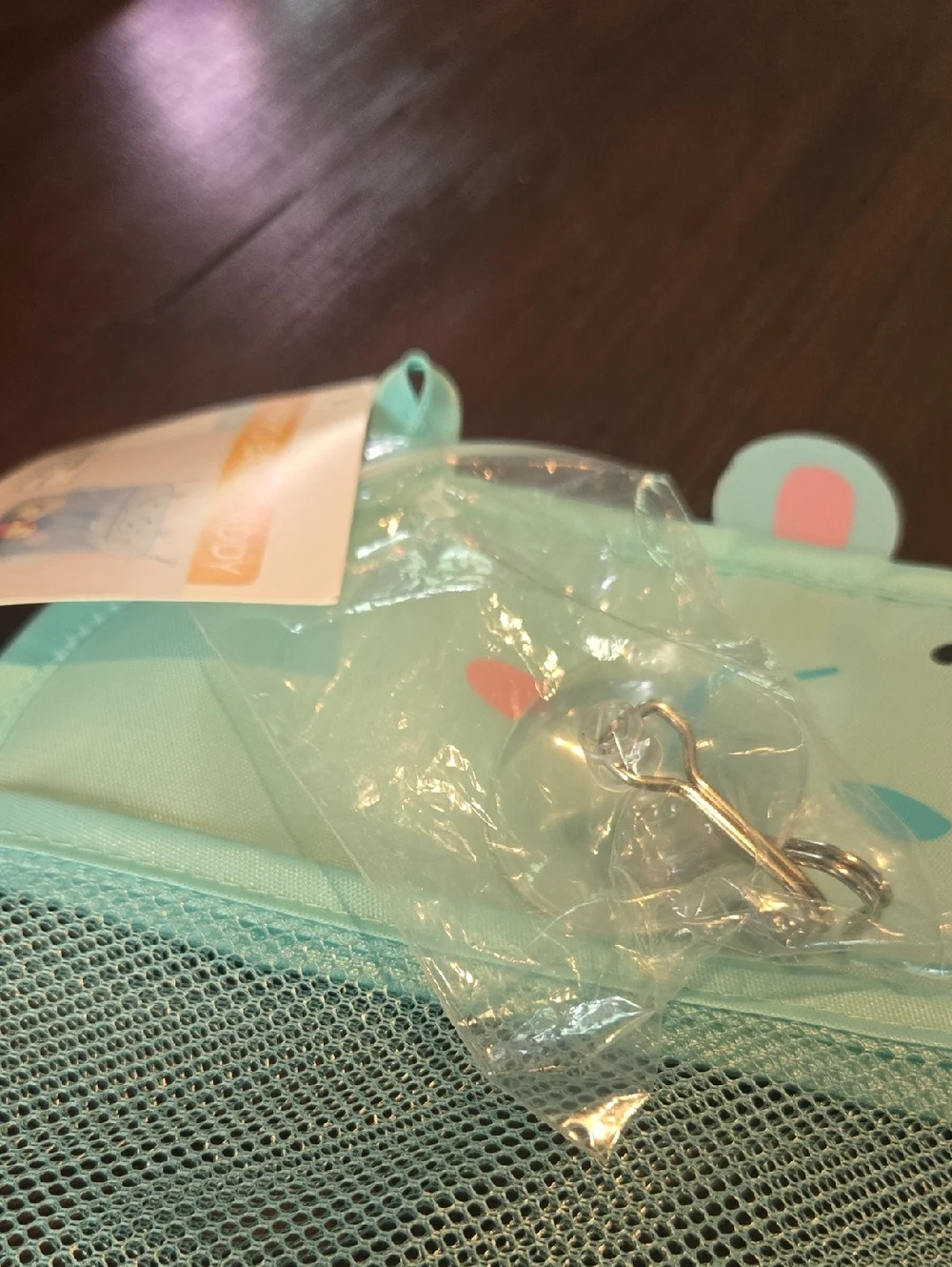 Kids Mesh Bath Toy Organizer - Light Blue Hippo Design